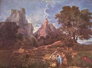 Nicolas Poussin Landschaft mit Polyphem oil painting reproduction